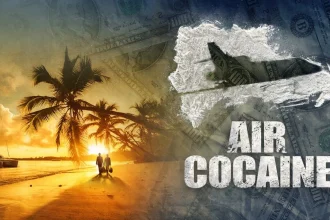 Imagen promocional de Netflix sobre la nueva serie Air Cocaine